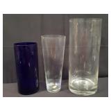 Collection of glass vases