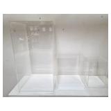 Acrylic doll display cases, 3