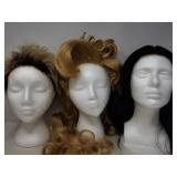 Group of three wigs