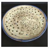 Custom made pottery platter signed for Richard