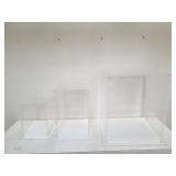 Acrylic doll display cases, 3