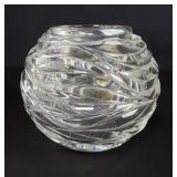 Tiffany & Co. Wave cut crystal vase