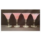 Group of signed martini glasses