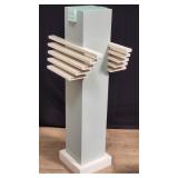 Post-modern wood pedestal