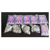 Group of Richard Simmons pins and keychains