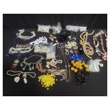 Collectiom of costume jewelry and  pieces