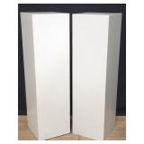 Pair of contemporary wood pedestals