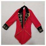 Red and black magician costume