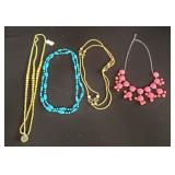 Group of beaded necklaces