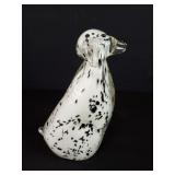 Hand blown art glass Dalmatian figure