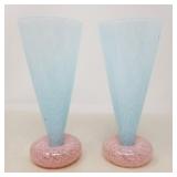 Pair of Guy Corrie Union Street Glass vases