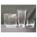 Collection of glass vases