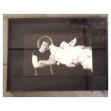 Richard Simmons photo in a shadow box display case