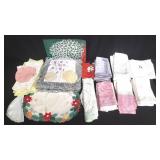 Group of table mats and napkins