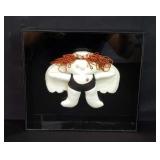Framed angel doll