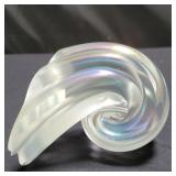 Signed Michael Cohn Stone sea shell paperweight