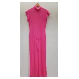 Pink sleeveless jumpsuit
