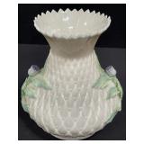 Belleek thistle vase