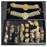 Group of Michal Negrin costume jewelry