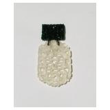 Carved jadeite pendant