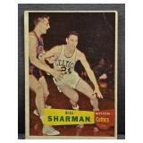 1957 Topps #5 Bill Sharman Basketball Card.