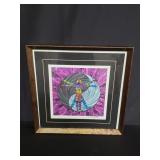 Pencil signed print