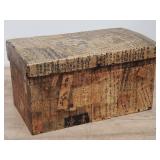 Antique Chinese hand-painted on paper wood