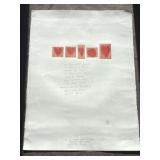 A Valentine wishes embossed lithograph