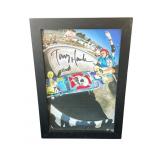 Framed Tony Hawk signed photo