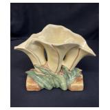 Vintage triple lily McCoy pottery
