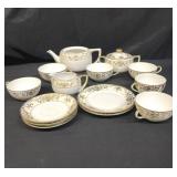 14 pc. vintage Noritake Christmas ball hand