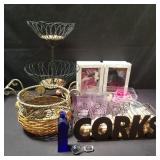Group of misc home decor