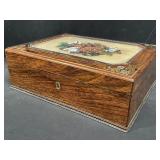 Vintage inlaid jewelry box
