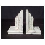 Pair of marble bookends