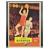 1957-58 Topps #13 Dolph Schayes Basketball Card.