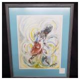 Ted DeGazia embossed print