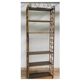 Vintage 6-tier wrought iron etagere