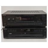 Pair of Sony audio components