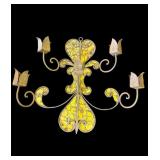 Vintage Italian style tile sconce