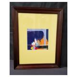 Signed R.C. abstract oil painting