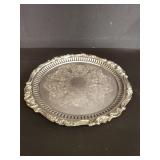 Baroque by Wallace silver plate footed serving