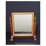 Vintage mahogany shaving swivel mirror