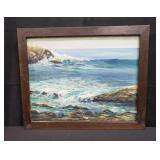 Listed artist Harlan Confer oil painting on board