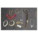 Group of costume jewelry