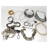 Group of costume jewelry