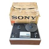 Vintage Sony TC-155 reel-to-reel tape recorder