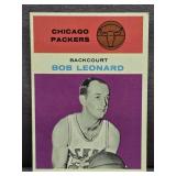 1961 Fleer #28 Bob Leonard Basketball Card.