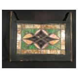 Antique stained glass window