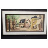 Signed mixed media painting