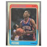 1988 Fleer #43 Dennis Rodman Rookie RC Basketball